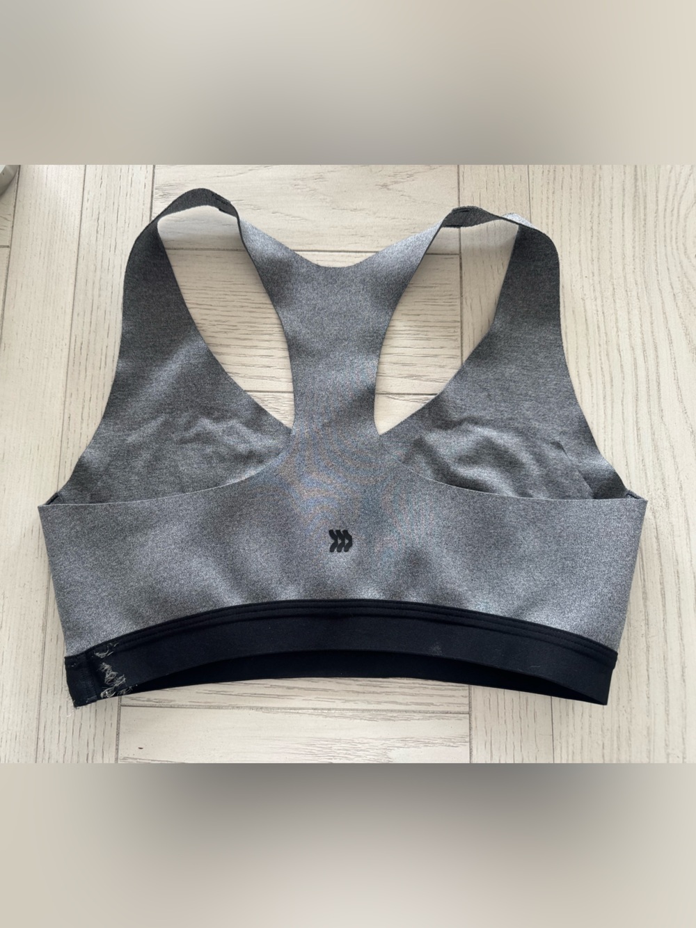 Gray Racerback Seamless Sports Bra - All In Motion - Picture 2 of 4